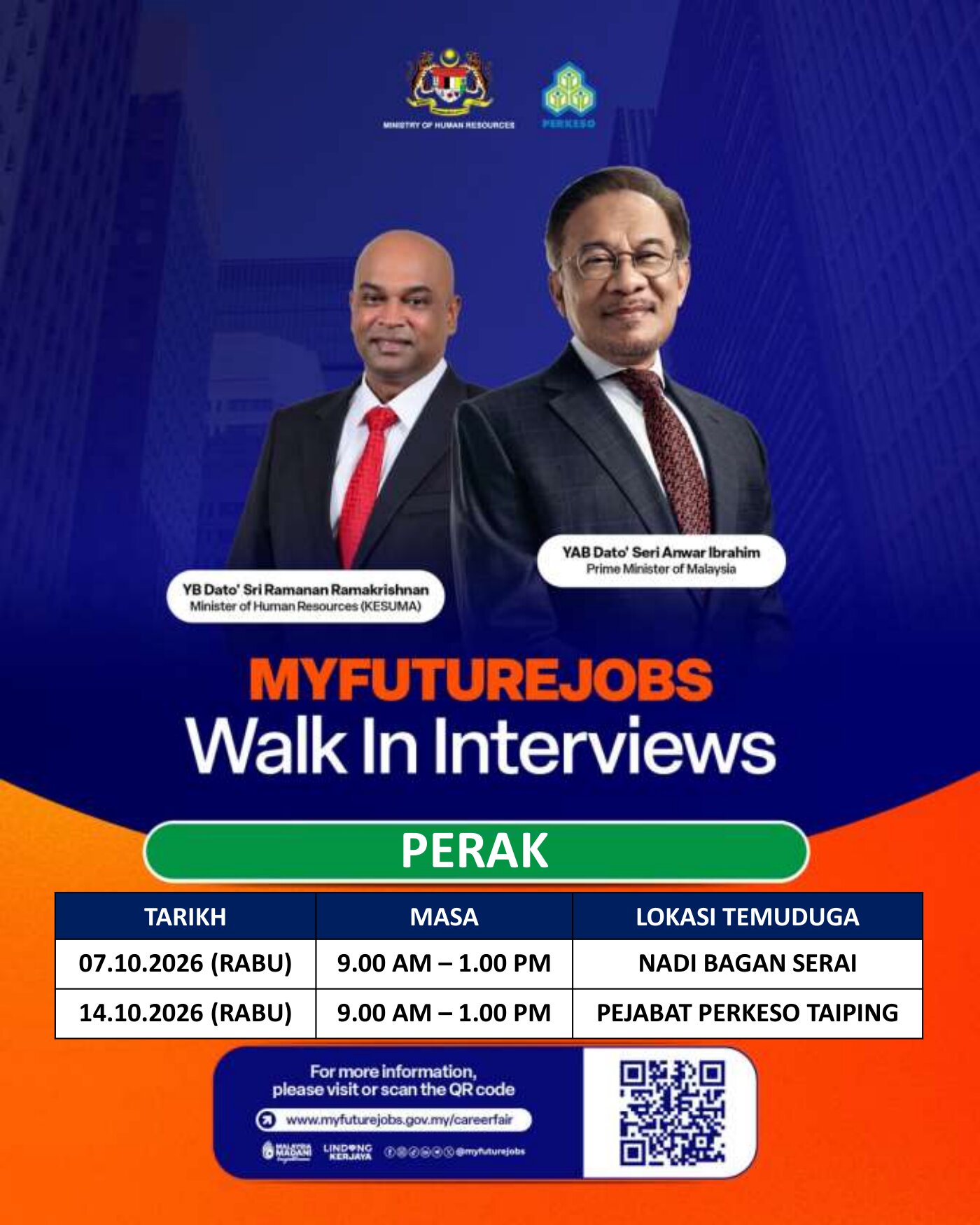 Temuduga Terbuka MYFutureJobs bersama Jabil Circuit Sdn Bhd🚨Anjuran Pejabat PERKESO Taiping