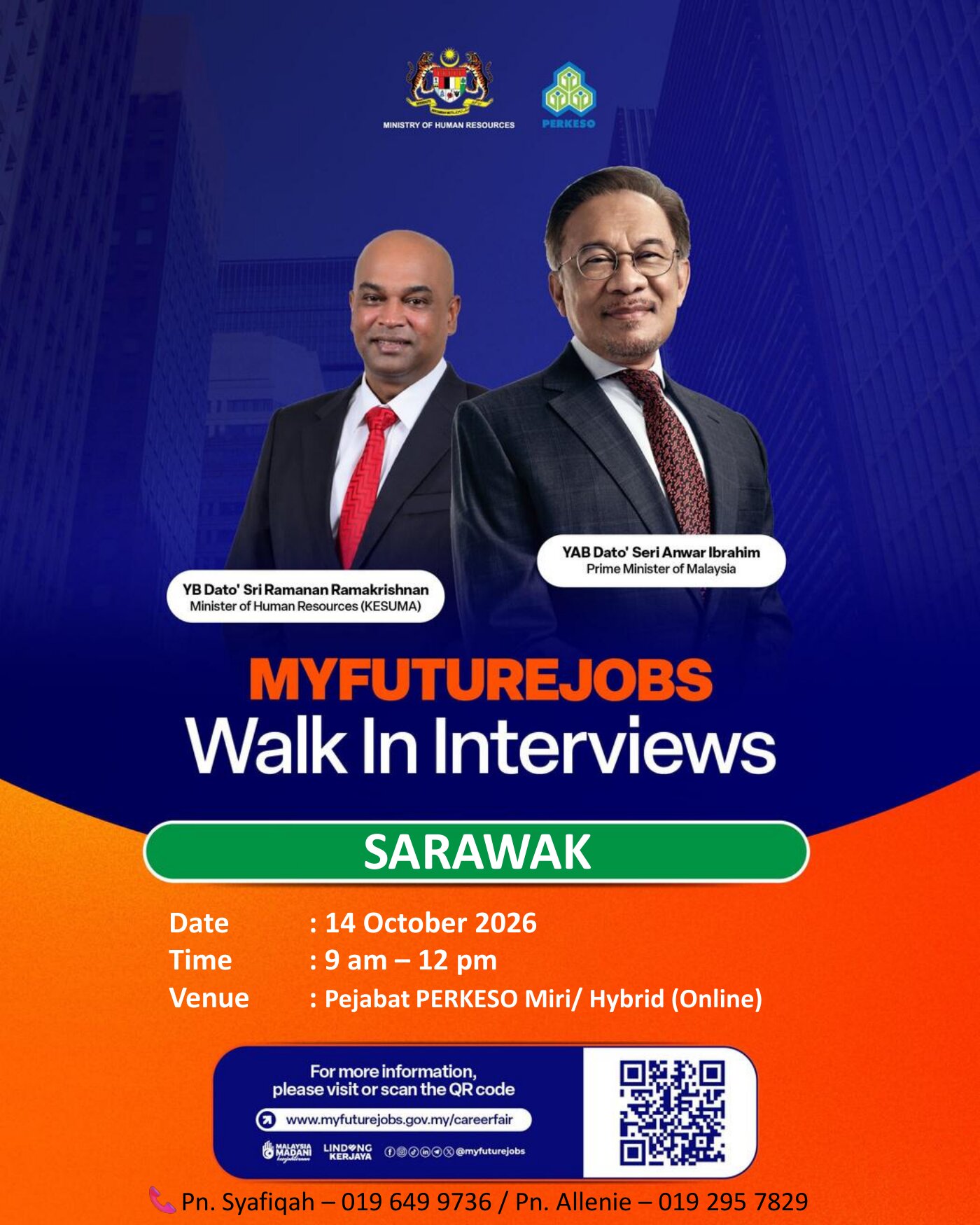 MYFUTUREJOBS WALK-IN INTERVIEW BERSAMA TRACKWAY TYRES & AUTOCARE SDN. BHD ANJURAN PEJABAT PERKESO MIRI