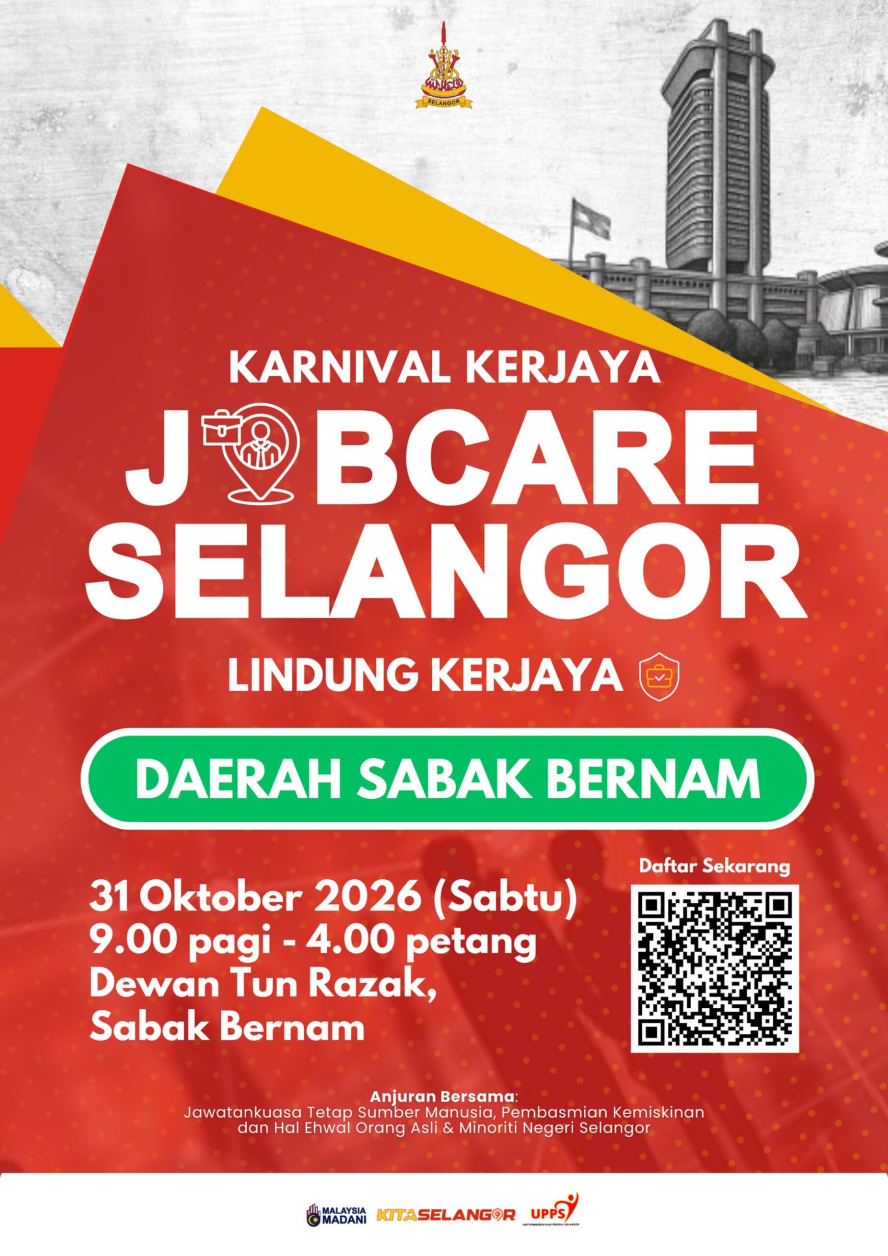 Karnival Jelajah Lindung Kerjaya JobCare Selangor Daerah Sabak Bernam