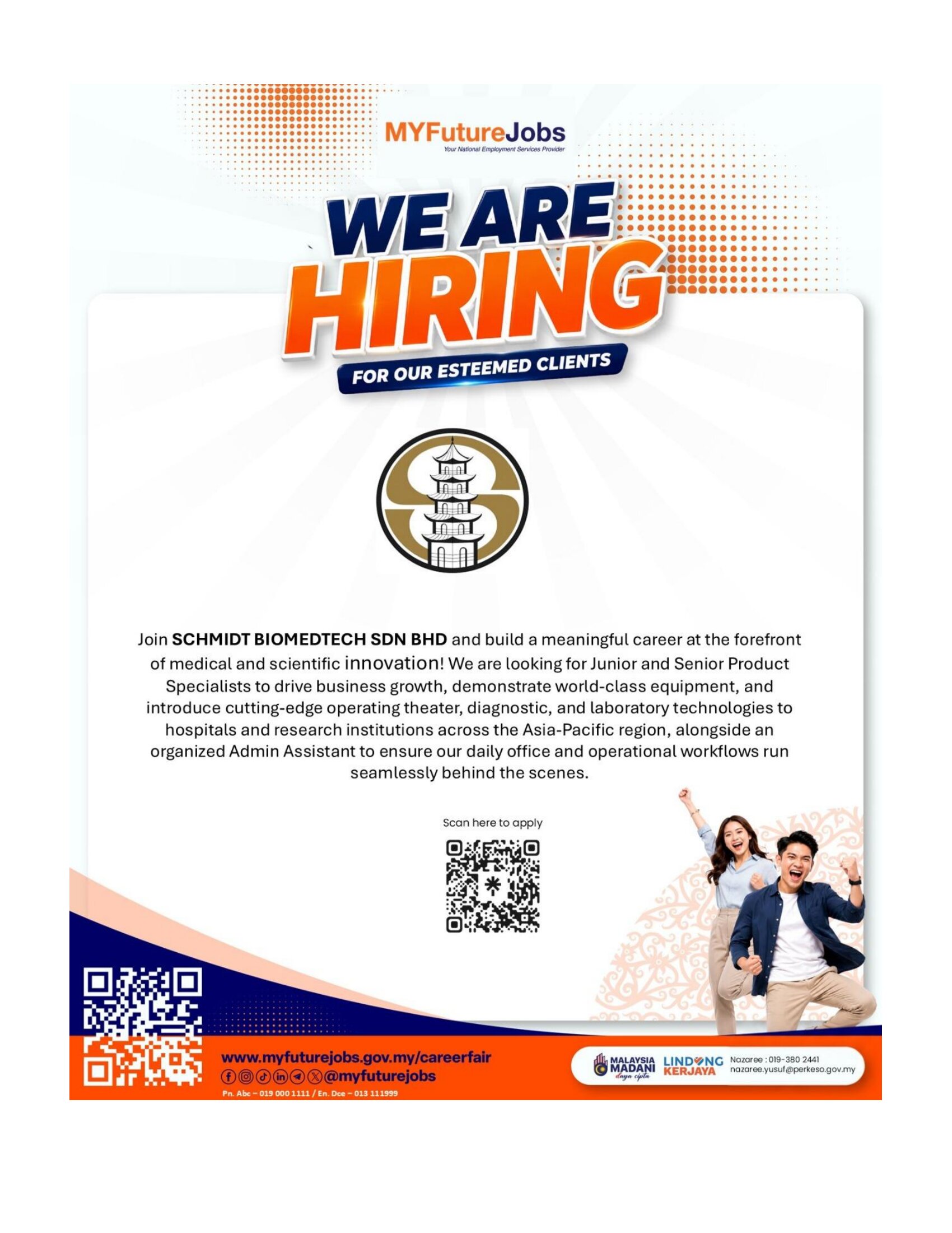 HEBAHAN JAWATAN KOSONG SYARIKAT SCHMIDT BIOMEDTECH SDN BHD