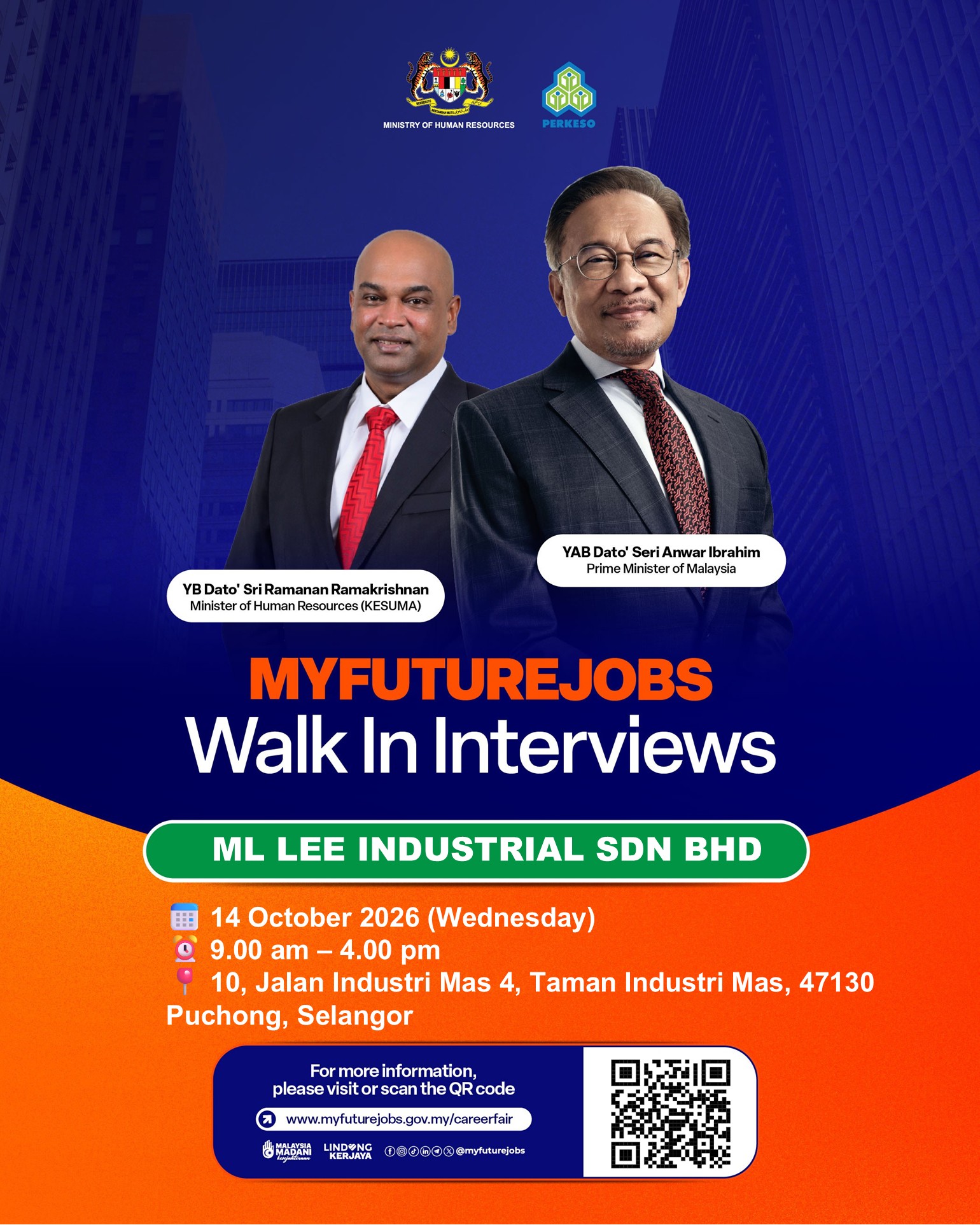 MYFUTUREJOBS WALK-IN INTERVIEW INDUSTRI
